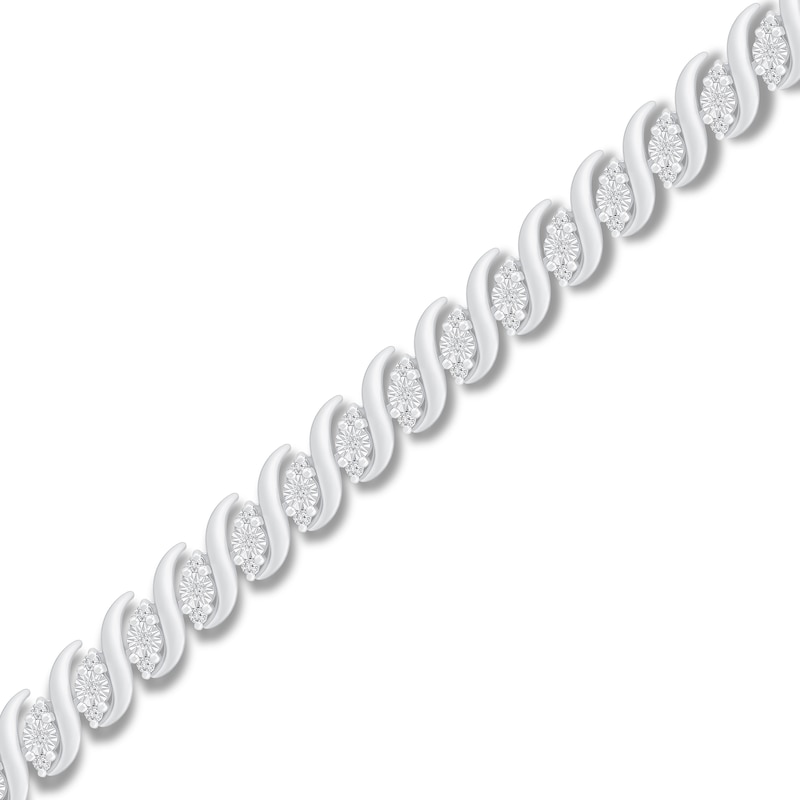 Main Image 1 of Diamond Bracelet 5/8 ct tw 10K White Gold 7.25&quot;