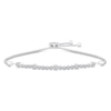 Thumbnail Image 1 of Diamond Bolo Bracelet 1 ct tw 10K White Gold 9.5&quot;