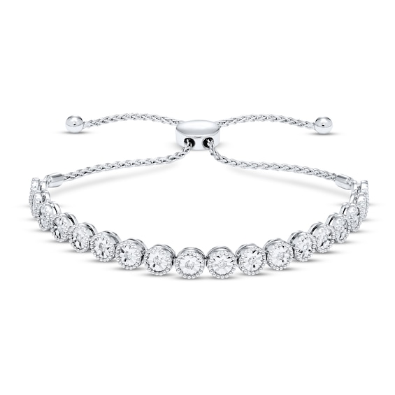 Diamond-Cut Moon Beads Bolo Bracelet in Sterling – FRANCO STELLARI