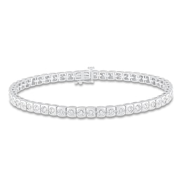 Diamond Fashion Bracelet 3/4 ct tw 10K White Gold 7.25&quot;