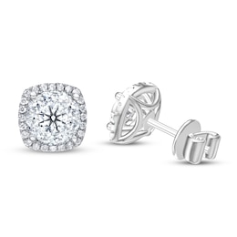 Diamond Earrings 3/4 ct tw 14K White Gold