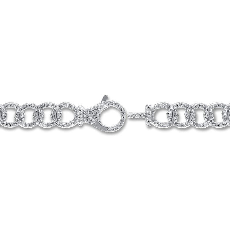 Main Image 3 of Diamond Bracelet 1 ct tw Round-cut Sterling Silver 7&quot;