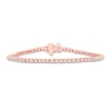 Thumbnail Image 1 of Diamond Tennis Bracelet 2 ct tw Round-cut 10K Rose Gold 7&quot;