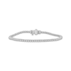 Thumbnail Image 1 of Diamond Tennis Bracelet 1 ct tw Round-cut 10K White Gold 7&quot;