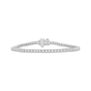 Thumbnail Image 1 of Diamond Tennis Bracelet 2 ct tw Round-cut 10K White Gold 7&quot;