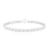 Thumbnail Image 1 of Diamond Tennis Bracelet 1/10 ct tw Round-cut Sterling Silver 7.25&quot;