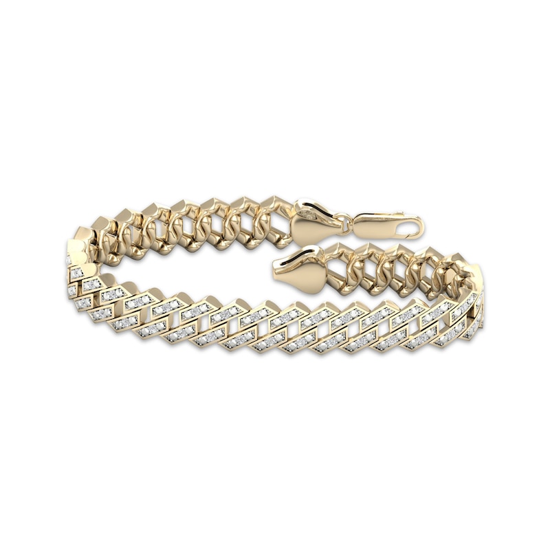 Men's 1/2 ct. tw. Diamond Bracelet in 10K Yellow Gold