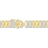 Thumbnail Image 3 of Men's Diamond Link Bracelet 1 ct tw Round-cut 10K Yellow Gold 8.5&quot;