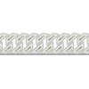 Thumbnail Image 2 of Men's Diamond Curb Chain Bracelet 3 ct tw Baguette & Round-cut 10K Yellow Gold 8.5&quot;