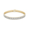 Thumbnail Image 1 of Men's Diamond Large Tennis Bracelet 2 ct tw Round-cut 10K Yellow Gold 8.5&quot;