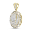 Thumbnail Image 2 of Men's Diamond Praying Hands Pendant 1 ct tw Round 10K Yellow Gold