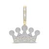 Thumbnail Image 0 of Men's Diamond Crown Pendant 1 ct tw Round-cut 10K Yellow Gold