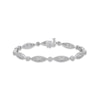 Thumbnail Image 1 of Diamond Filigree Bracelet 1-1/2 ct tw Round-cut Sterling Silver 7.25&quot;