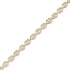 Thumbnail Image 2 of Love Entwined Diamond Bracelet 1 ct tw Round-cut 10K Yellow Gold 7&quot;