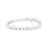 Thumbnail Image 1 of Lab-Grown Diamonds by KAY Line Bracelet 5 ct tw Round-cut 14K White Gold 7.25&quot;