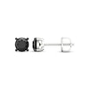 Thumbnail Image 1 of Black Diamond Stud Earrings 1/2 ct tw Round-cut 10K White Gold