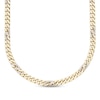 Thumbnail Image 1 of Men's Diamond Cuban Chain Necklace 2 ct tw Round-cut 10K Yellow Gold 22&quot;