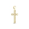 Thumbnail Image 4 of Diamond Cross Charm 1 ct tw Round-cut 10K Yellow Gold