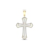 Thumbnail Image 1 of Diamond Cross Charm 2 ct tw Round-cut 10K Yellow Gold