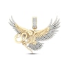 Thumbnail Image 1 of Men's Diamond Eagle and Snake Charm 1/3 ct tw Round-cut 10K Yellow Gold