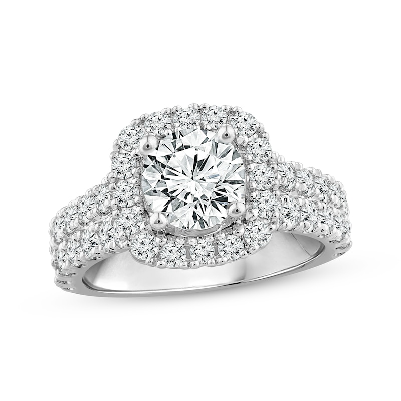 Lab-Created Diamonds by Kay Pear-Shaped Engagement Ring 1-1/5 ct tw 14K White Gold