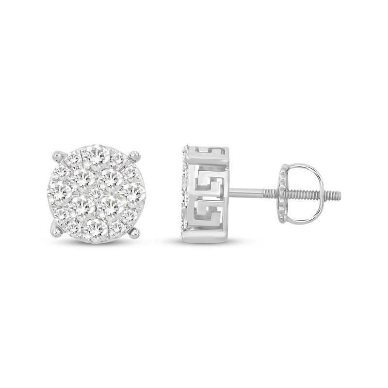 Men's 1 Ct. T.W. Multi-Diamond Stud Earrings