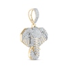 Thumbnail Image 2 of Men's Diamond Elephant Charm 1-1/2 ct tw 10K Yellow Gold