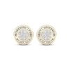 Thumbnail Image 2 of Men's Baguette & Round-Cut Circle Stud Earrings 1/2 ct tw 10K Yellow Gold