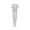 Thumbnail Image 2 of Princess & Baguette-Cut Diamond Engagement Ring 1 ct tw 10K White Gold