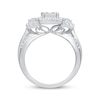 Thumbnail Image 3 of Princess & Baguette-Cut Diamond Engagement Ring 1 ct tw 10K White Gold