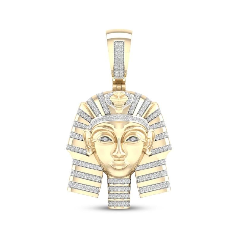 Main Image 1 of Men's Diamond Pharaoh Charm 1/2 ct tw 10K Yellow Gold