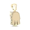 Thumbnail Image 3 of Men's Diamond Pharaoh Charm 1/2 ct tw 10K Yellow Gold