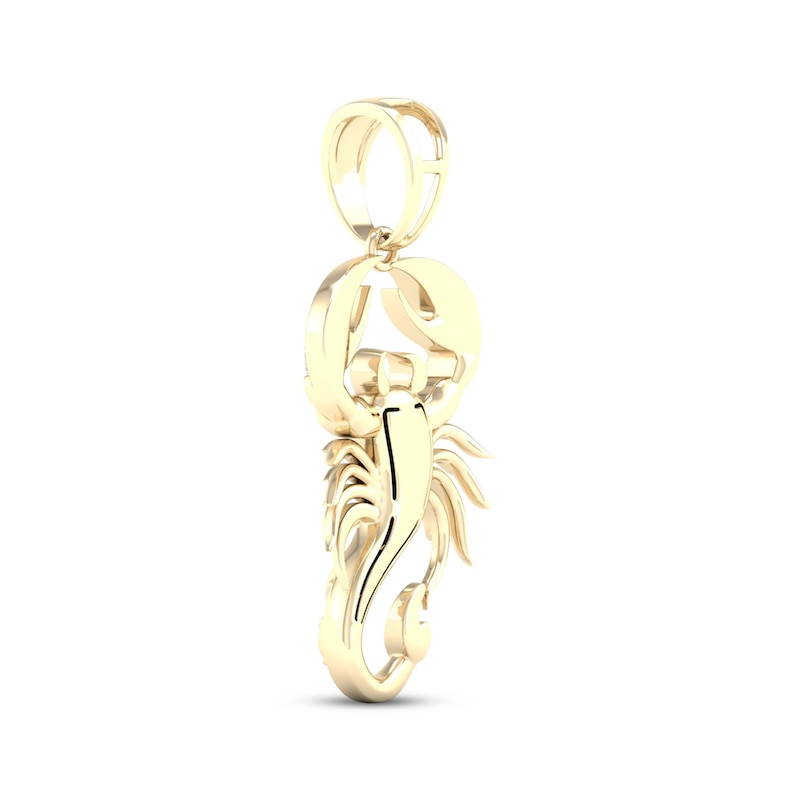 Main Image 3 of Men's Diamond Scorpion Charm 1/8 ct tw 10K Yellow Gold