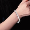 Thumbnail Image 3 of Diamond Bamboo Bolo Bracelet 1/5 ct tw Sterling Silver