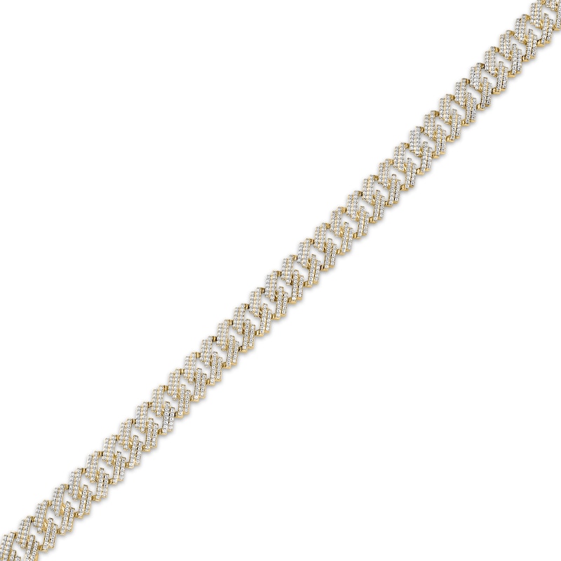 Main Image 2 of Diamond Chain Link Bracelet 3-1/2 ct tw 10K Yellow Gold 8.5&quot;