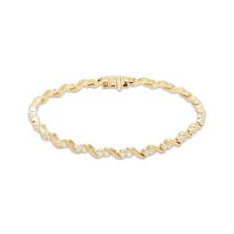 Our Story Together Diamond S-Link Bracelet 1-1/2 ct tw 10K Yellow Gold 7.25&quot;