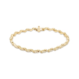 Our Story Together Diamond S-Link Bracelet 2 ct tw 10K Yellow Gold 7.25&quot;