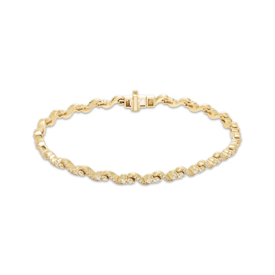Our Story Together Diamond S-Link Bracelet 2 ct tw 10K Yellow Gold 7.25"