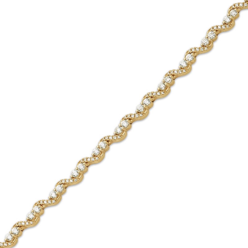 Main Image 2 of Our Story Together Diamond S-Link Bracelet 2 ct tw 10K Yellow Gold 7.25&quot;