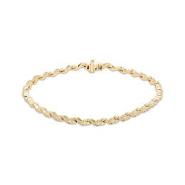 Our Story Together Diamond S-Link Bracelet 1 ct tw 10K Yellow Gold 7.25&quot;