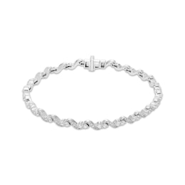Our Story Together Diamond S-Link Bracelet 2 ct tw 10K White Gold 7&quot;
