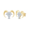 Thumbnail Image 0 of Men's Diamond Ram's Head Stud Earrings 1/4 ct tw 10K Yellow Gold