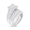 Thumbnail Image 2 of Princess-Cut Diamond Quad Bridal Set 1-3/4 ct tw 10K White Gold