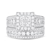 Thumbnail Image 3 of Princess-Cut Diamond Quad Bridal Set 1-3/4 ct tw 10K White Gold