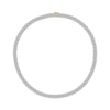 Thumbnail Image 0 of Men's Multi-Diamond Cushion-Shaped Link Necklace 4 ct tw 10K Yellow Gold 22"