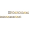 Thumbnail Image 2 of Men's Diamond Curb Chain & Spool Link Bracelet 2-1/2 ct tw 10K Yellow Gold 8.5&quot;