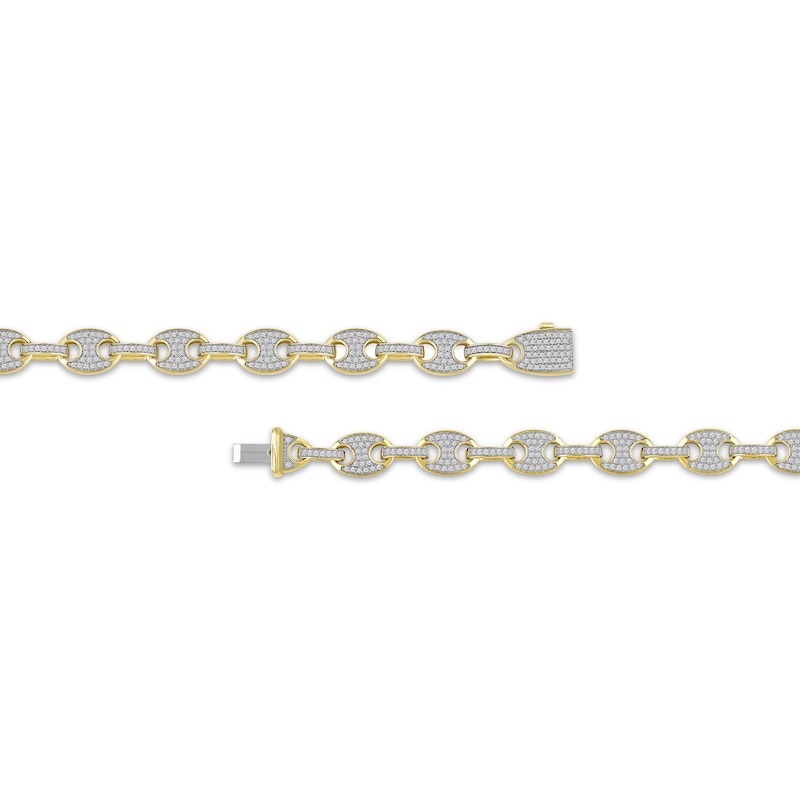 Men's Diamond Mariner Chain Necklace 4 ct tw 10K Yellow Gold 22"