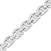 Thumbnail Image 2 of Men's Black Diamond Link Bracelet 1/4 ct tw Stainless Steel 8.62&quot;