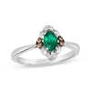 Thumbnail Image 0 of Le Vian Oval-Cut Emerald Ring 1/10 ct tw Diamonds 14K Vanilla Gold