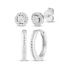 Thumbnail Image 0 of Diamond Hoop & Stud Earrings Gift Set 1/4 ct tw Sterling Silver